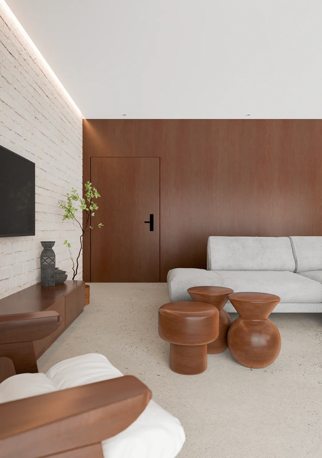 Apartamento Areia — render de Augusto Cezar