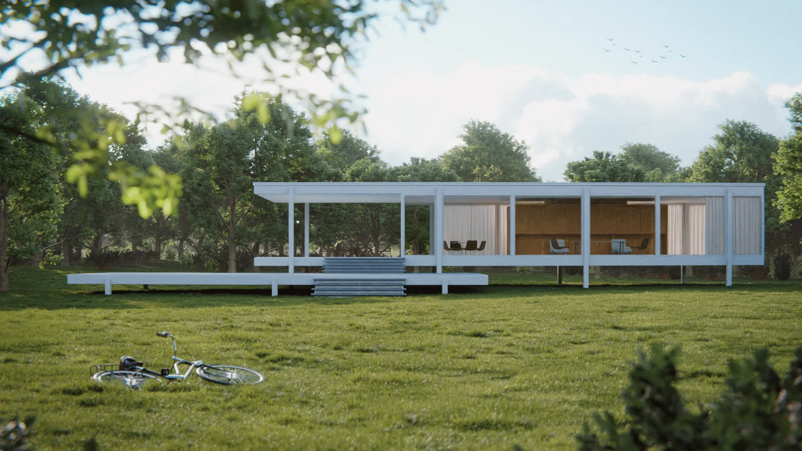 Render de Augusto Cezar — farnsworth house