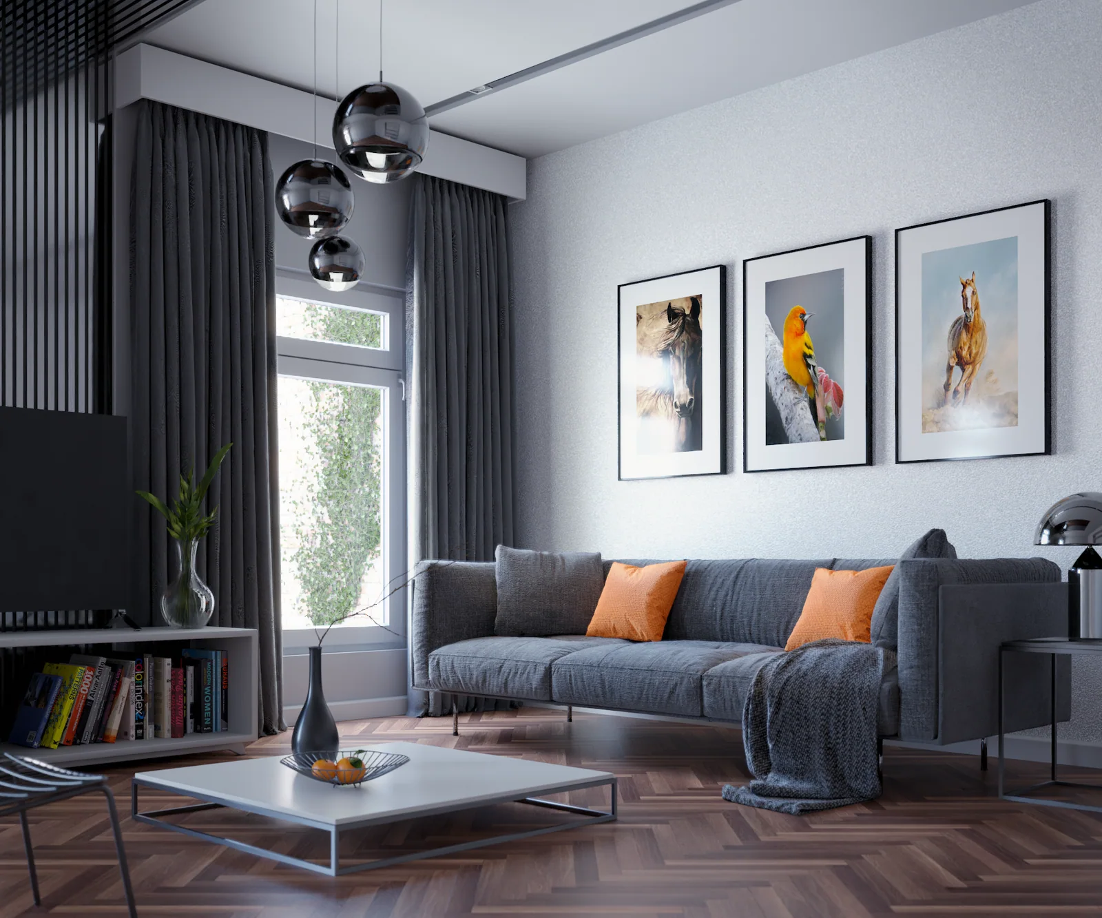 Render de Augusto Cezar — modern living room