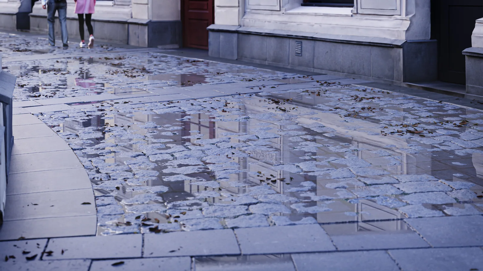 Render de Augusto Cezar — street after rain